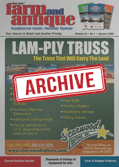 2025 Archive - Farm and Antique Equipment Guide Monthly Update