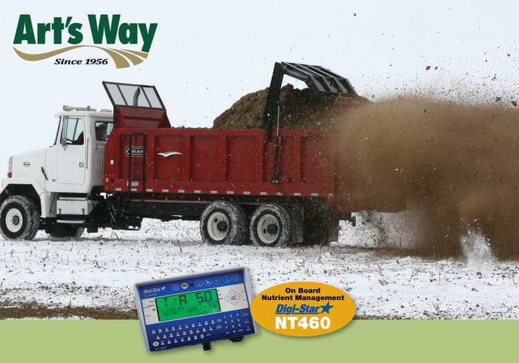 Art’s Way V-180 Spreader Equipped with the Digi-Star Nutrient Management System