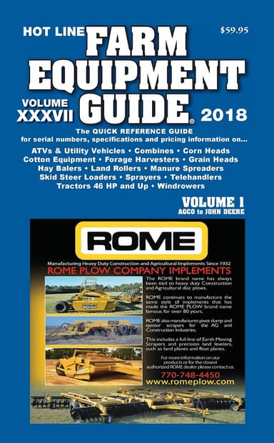 Farm Equipment Guide 2018