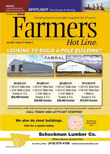 Farmers Hot Line Northeast April 2021