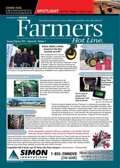 Farmers Hot Line Southern/Plains January/February 2021