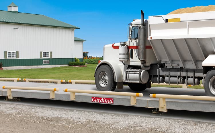 Cardinal Scale’s Harvester® Precast Concrete Deck Truck Scales For Agricultural Weighing