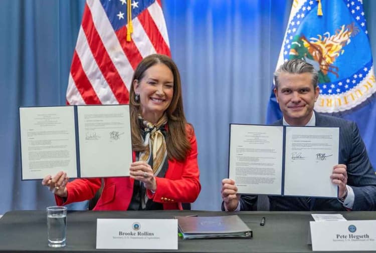 USDA, Department of War Sign Farm Security Agreement